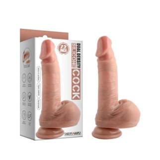 Фалоімітатор на присоску Dual-Layered Nature-Feel Silicone Dildo 7.2 18+ - Інтернет-магазин спільних покупок ToGether