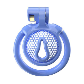 Чоловічий пояс вірності 3D Mini Chastity Cage ZX-1Z Flat Ring Arc-shaped ring Blue 18+ - Інтернет-магазин спільних покупок ToGether