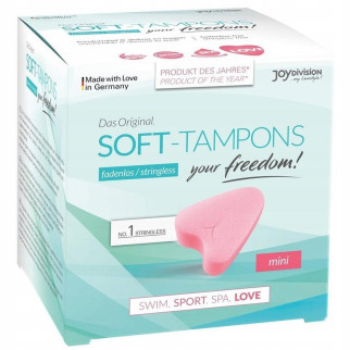 Тампони для жінок Soft-Tampons mini 3шт  18+ - Інтернет-магазин спільних покупок ToGether