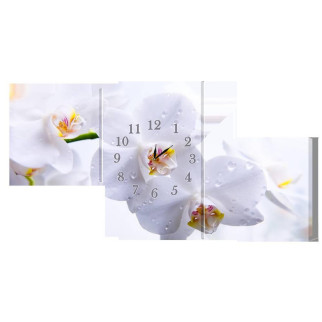 Настінний годинник Декор Карпати s182T Орхідея Сірий (wYXH45400) - Інтернет-магазин спільних покупок ToGether