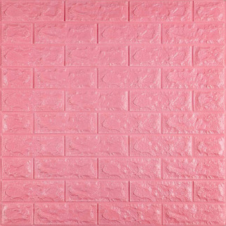 3D панель самоклеюча цегла Рожевий 700х770х7мм (004-7) SW-00000057 - Інтернет-магазин спільних покупок ToGether