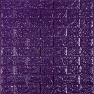3D панель самоклеюча цегла Фіолетовий 700х770х7мм (016-7) SW-00000062 - Інтернет-магазин спільних покупок ToGether