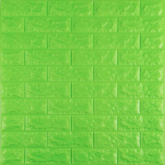 3D панель самоклеюча цегла Зелений 700х770х7мм (013-7) SW-00000051 - Інтернет-магазин спільних покупок ToGether