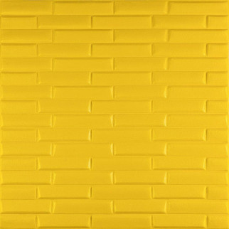 3D панель самоклеюча кладка жовта 700х770х7мм (037) SW-00000302 - Інтернет-магазин спільних покупок ToGether