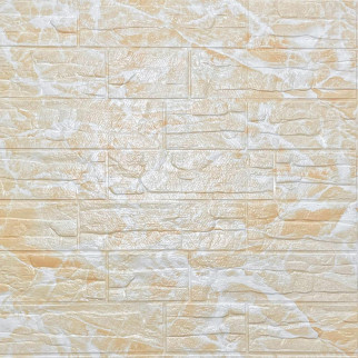 Самоклеюча декоративна 3D панель камінь Бежева рвана цегла700х770х5мм (157) SW-00000486 - Інтернет-магазин спільних покупок ToGether