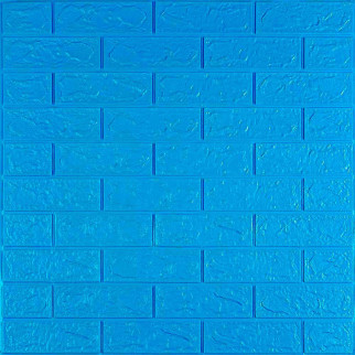 3D панель самоклеюча цегла Синій 700х770х3мм (003-3) SW-00000661 - Інтернет-магазин спільних покупок ToGether