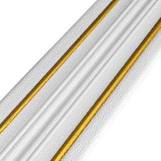 Плінтус РР самоклеючий білий з золотою смужкою 2300*140*4мм (D) SW-00001812 - Інтернет-магазин спільних покупок ToGether