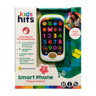 Дитячий музичний телефон "Kids Hits" Bambi KH03-002 українською мовою (Білий) - Інтернет-магазин спільних покупок ToGether