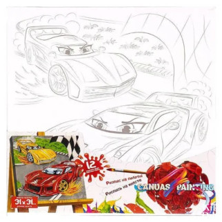 Розпис на полотні "Canvas Painting" Божевільна гонка PX-07-04 31х31см - Інтернет-магазин спільних покупок ToGether