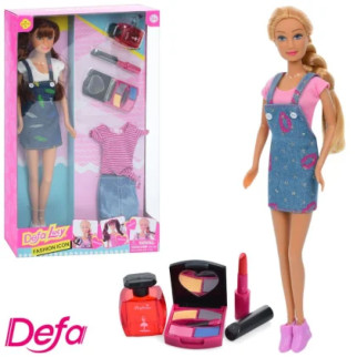 Лялька з вбранням DEFA 8416 косметика, одяг, 2 види, кор., 19-31-5 см. - Інтернет-магазин спільних покупок ToGether