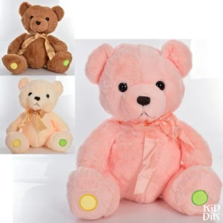 М'яка іграшка MP 2217 ведмідь, розмір середній+, бантик, 3 кольори, 36см. - Інтернет-магазин спільних покупок ToGether