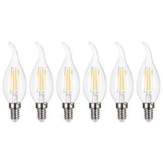 Лампочки E14 світлодіодні, розжарювання Livarno 4,7 Вт, 6 шт. (Форма — полум'я E14) - Інтернет-магазин спільних покупок ToGether