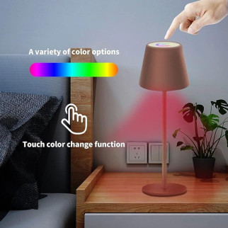 Лампа світлодіодна, настільна лампа з регульованою яскравістю і сенсорною функцією, RGB-підсвітка - Інтернет-магазин спільних покупок ToGether