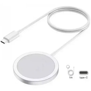 Заряджання бездротове QI MagSafe Charger 15W для iPhone/AirPods Білий - Інтернет-магазин спільних покупок ToGether