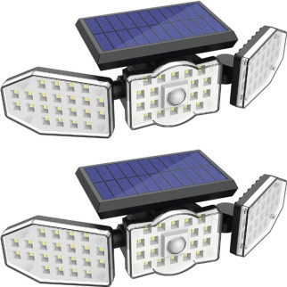 Вуличний ліхтар-прожектор Solar Sensor Wall Light 62LED на сонячній батареї з датчиком руху, чорний - Інтернет-магазин спільних покупок ToGether