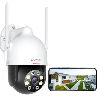 Вулична камера безпеки DEKCO 3K/5MP з виявленням руху, камера відеоспостереження Wi-Fi - Інтернет-магазин спільних покупок ToGether