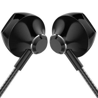 Навушники з мікрофоном для телефонів Samsung/Xiaomi (чорний) дротові навушники PTM D31 Hands Call Stereo Bass - Інтернет-магазин спільних покупок ToGether