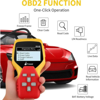 Дротовий сканер OBD2 Foseal,FO-02, зчитувач коду OBDII Plug and Play - Інтернет-магазин спільних покупок ToGether