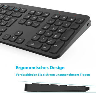 Комплект клавіатури та миші LeadsaiL — тиха бездротова миша 2,4G і тонка клавіатура німецька розкладка - Інтернет-магазин спільних покупок ToGether