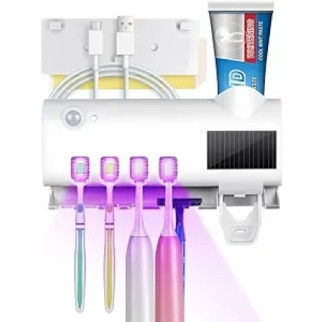 Настінний тримач зубної щітки з функцією стерилізації, дезінфікувальний засіб для зубних щіток із 4 слотами - Інтернет-магазин спільних покупок ToGether