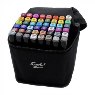 Набір скетч маркерів для малювання Touch 48 шт./уп. двосторонні професійні фломастери для художників - Інтернет-магазин спільних покупок ToGether