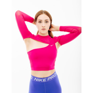 Жіночий Топ з довгим рукавом Nike LS TOP CROPPED NVT Рожевий XS (7dFB5683-615 XS) - Інтернет-магазин спільних покупок ToGether