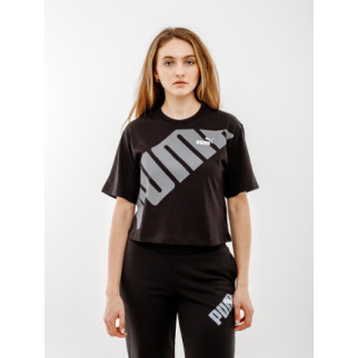 Жіноча Футболка Puma POWER Cropped Tee Чорний XS (7d67789601 XS) - Інтернет-магазин спільних покупок ToGether