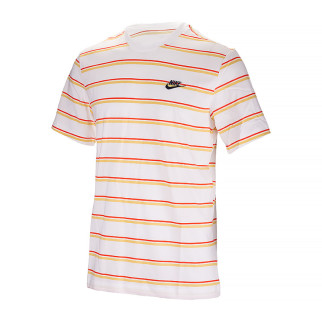 Чоловіча Футболка Nike M TEE CLUB STRIPE Різнокольоровий XL (7dDZ2985-100 XL) - Інтернет-магазин спільних покупок ToGether