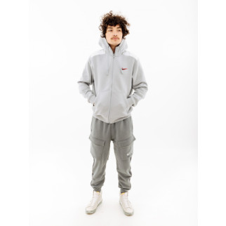 Чоловіча Толстовка Nike SP FLC FZ HOODIE BB Сірий L (7dFQ8819-012 L) - Інтернет-магазин спільних покупок ToGether