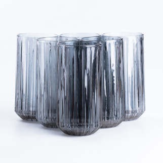 Склянка для води та соку з скла прозора комплект 6 штук - Інтернет-магазин спільних покупок ToGether