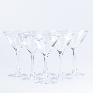 Набір бокалів для мартіні 6 штук скляний прозорий - Інтернет-магазин спільних покупок ToGether