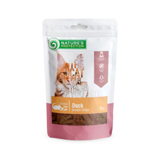 Ласощі для котів Nature's Protection Snacks For Cats Duck Breast Strips з качкою 75 гр - Інтернет-магазин спільних покупок ToGether