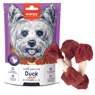 Ласощі для собак Wanpy Duck Jerky Dumbbells з качкою 100 гр - Інтернет-магазин спільних покупок ToGether