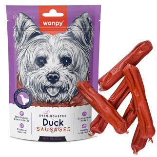 Ласощі для собак Wanpy Duck Sausages з качкою 100 гр - Інтернет-магазин спільних покупок ToGether
