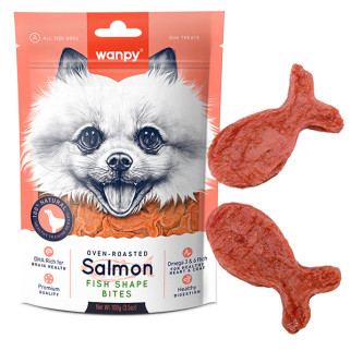 Ласощі для собак Wanpy Salmon Fish Shape Bites з лососем для собак 100 гр - Інтернет-магазин спільних покупок ToGether