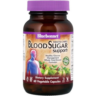 Комплекс для профілактики діабету Bluebonnet Nutrition Targeted Choice, Blood Sugar Support 60 Veg Caps - Інтернет-магазин спільних покупок ToGether