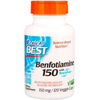 Тіамін Doctor's Best Benfotiamine with BenfoPure 150 mg 120 Veg Caps - Інтернет-магазин спільних покупок ToGether