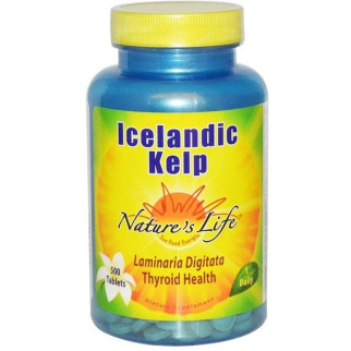 Ламінарія Nature's Life Icelandic Kelp 500 Tabs NLI-00231 - Інтернет-магазин спільних покупок ToGether