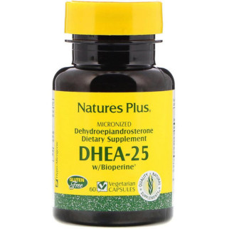 ДГЕА Nature's Plus DHEA-25 With Bioperine 60 Veg Caps - Інтернет-магазин спільних покупок ToGether