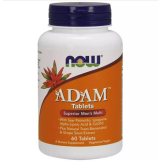 Вітамінно-мінеральний комплекс NOW Foods ADAM, Superior Men's Multi 60 Tabs - Інтернет-магазин спільних покупок ToGether