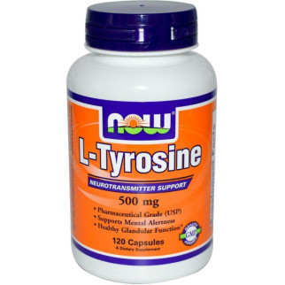 Тирозин NOW Foods L-Tyrosine 500 mg 120 Caps - Інтернет-магазин спільних покупок ToGether