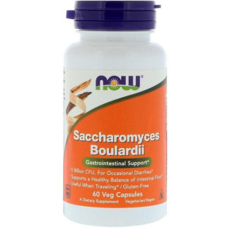Сахароміцети Буларді NOW Foods Saccharomyces Boulardi 60 Veg Caps - Інтернет-магазин спільних покупок ToGether
