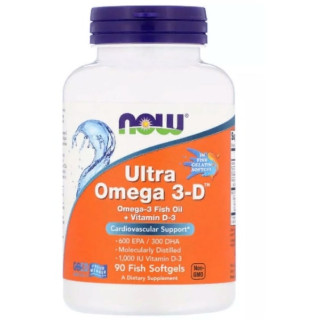 Омега 3 NOW Foods Ultra Omega 3-D 90 Fish Softgels - Інтернет-магазин спільних покупок ToGether