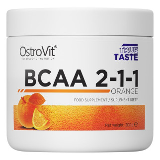Амінокислота BCAA для спорту OstroVit BCAA 2-1-1 200 g /20 servings/ Orange - Інтернет-магазин спільних покупок ToGether
