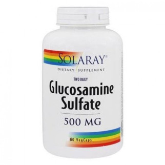 Препарат для суглобів та зв'зок Solaray Glucosamine Sulfate 500 mg 60 Caps SOR-08140 - Інтернет-магазин спільних покупок ToGether