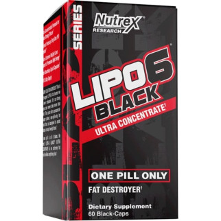 Комплексний жироспалювач Nutrex Lipo-6 Black Ultra Concentrate 60 Caps - Інтернет-магазин спільних покупок ToGether
