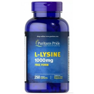 Амінокислота Лізін Puritan's Pride L-Lysine 1000 mg 250 Caplets - Інтернет-магазин спільних покупок ToGether