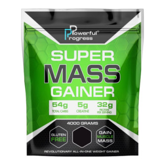 Гейнер Powerful Progress Super Mass Gainer 4000 g /40 servings/ Hazelnut - Інтернет-магазин спільних покупок ToGether