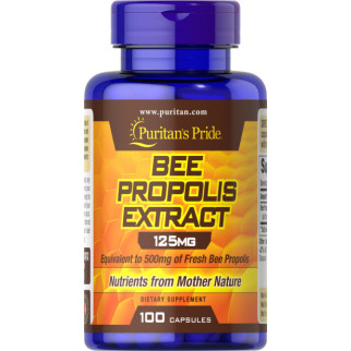 Натуральна добавка для імунітету Puritan's Pride Bee Propolis Extract 125 mg 100 Caps - Інтернет-магазин спільних покупок ToGether