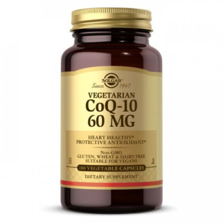 Коензим Solgar Vegetarian CoQ-10 60 mg 180 Veg Caps - Інтернет-магазин спільних покупок ToGether